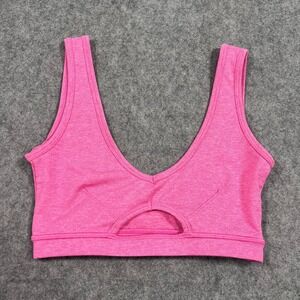 Outdoor Voices Bubblegum Pink Peek-A-Boo Keyhole Sports Bra Women's Size‎ XS